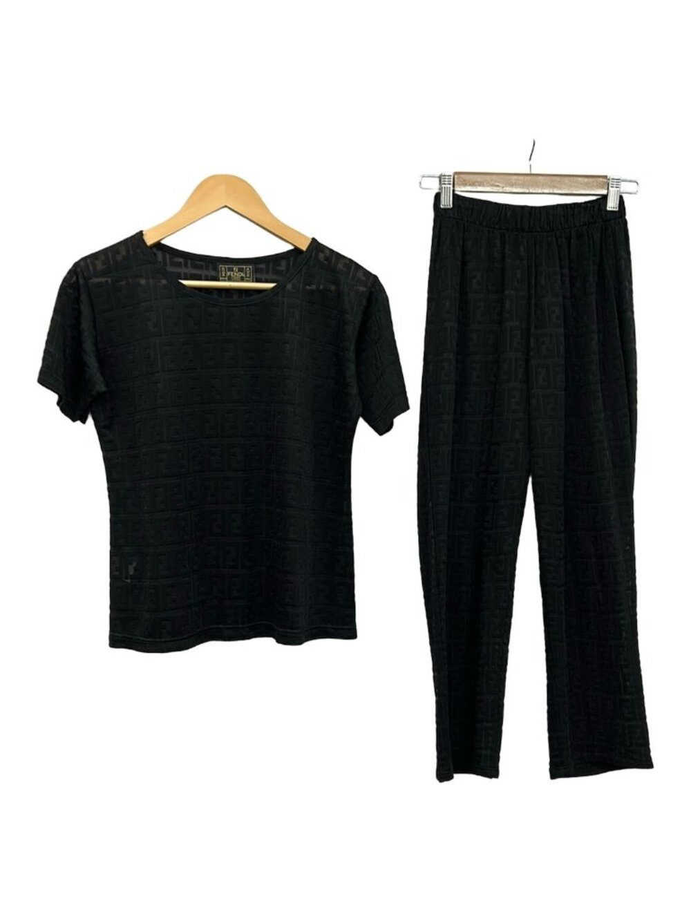 Fendi Jeans Pants Set Black
